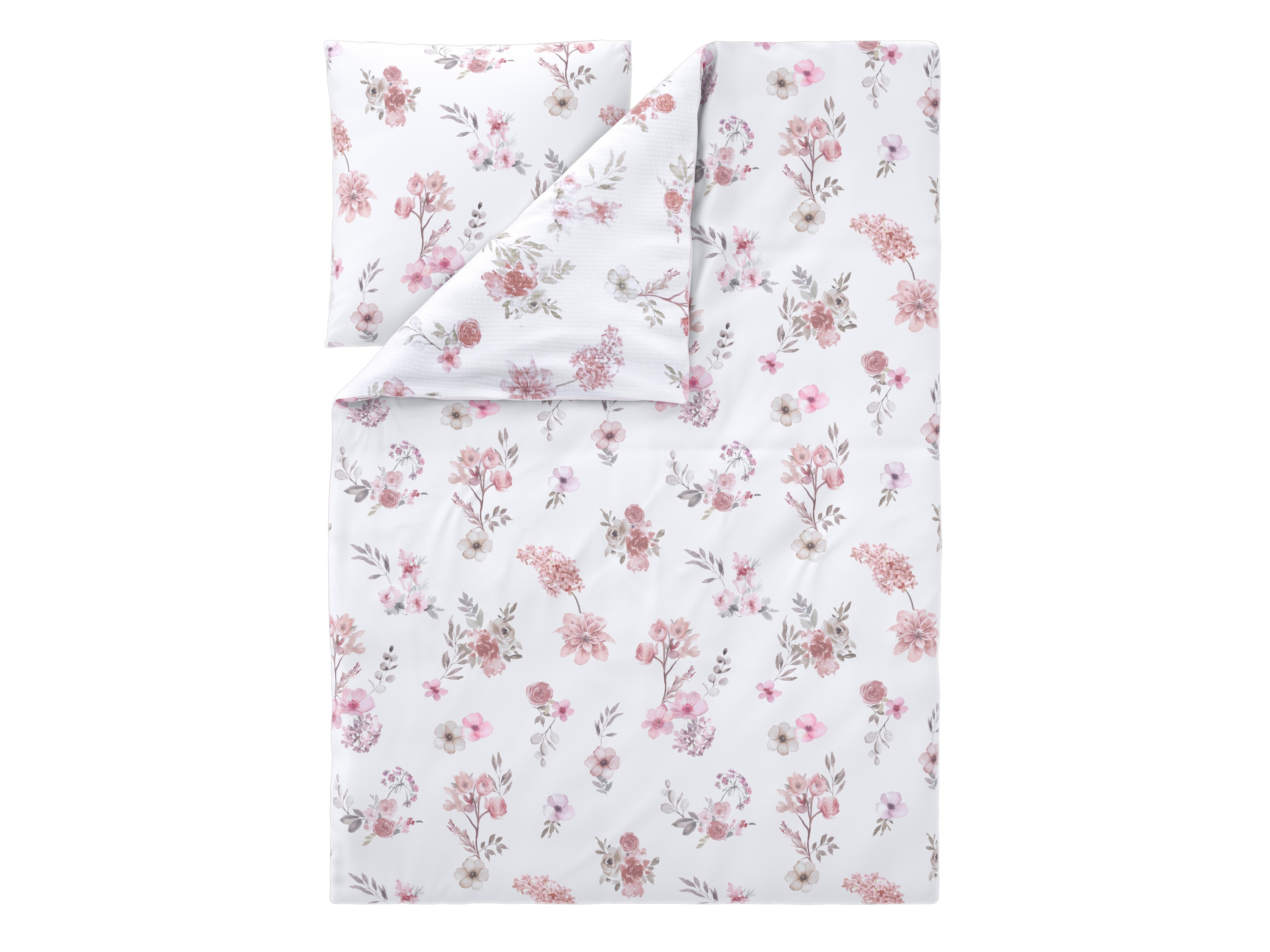 LIVARNO® Bettwäsche Mikrofaser Seersucker, 155 x 220 cm (Blumen) – Bild 2 von 4