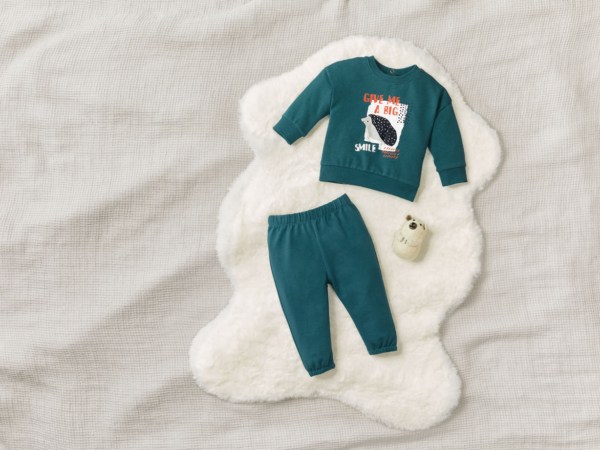 Thumbnail - lupilu® Baby Freizeitanzug (62/68, petrol)