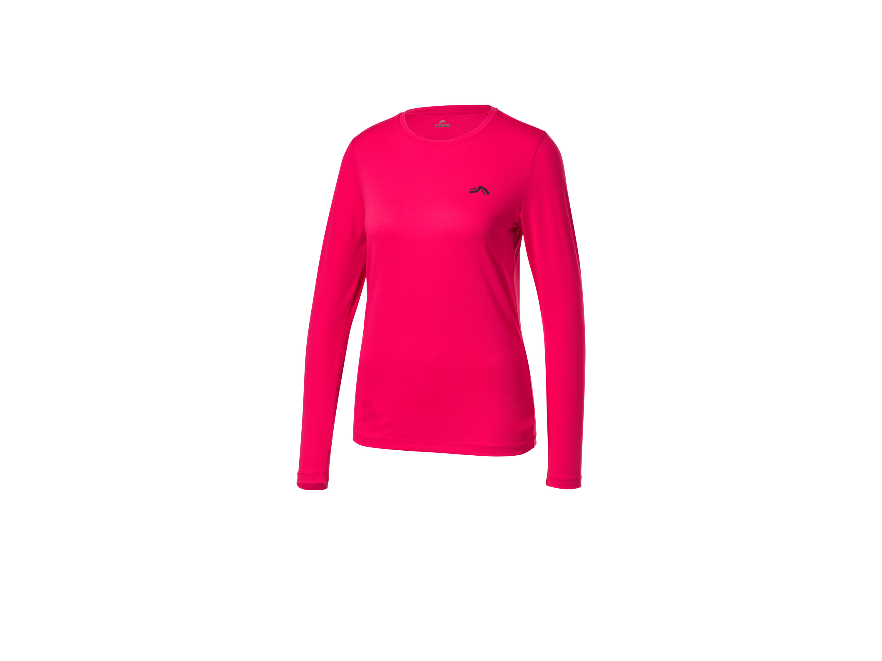 CRIVIT Damen Funktionsshirt langarm (Pink, XS(32/34))““ | schwarz