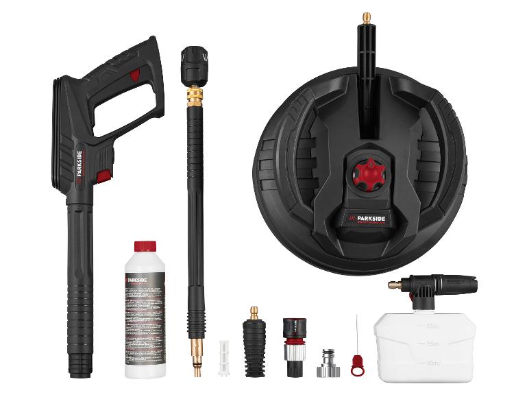 PARKSIDE PERFORMANCE Hochdruckreiniger-Set mit Pistole, Schlauch, Reinigungsmittel und Zubehör