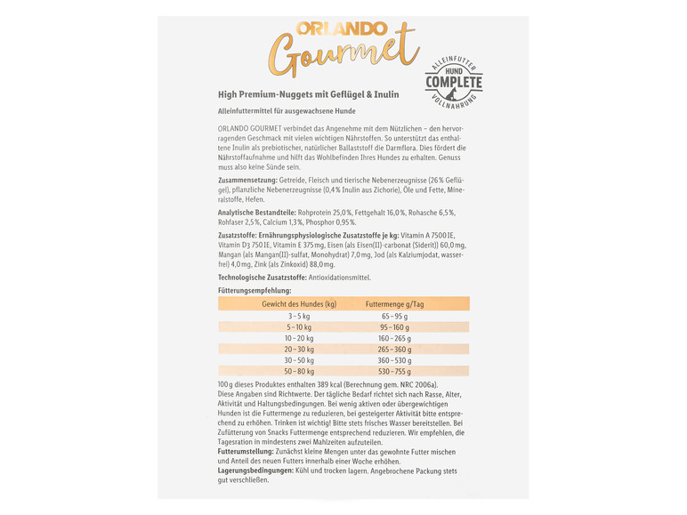Gehe zu Vollbildansicht: ORLANDO Gourmet High Premium-Nuggets reich an Geflügel, 4 x 3 kg - Bild 4