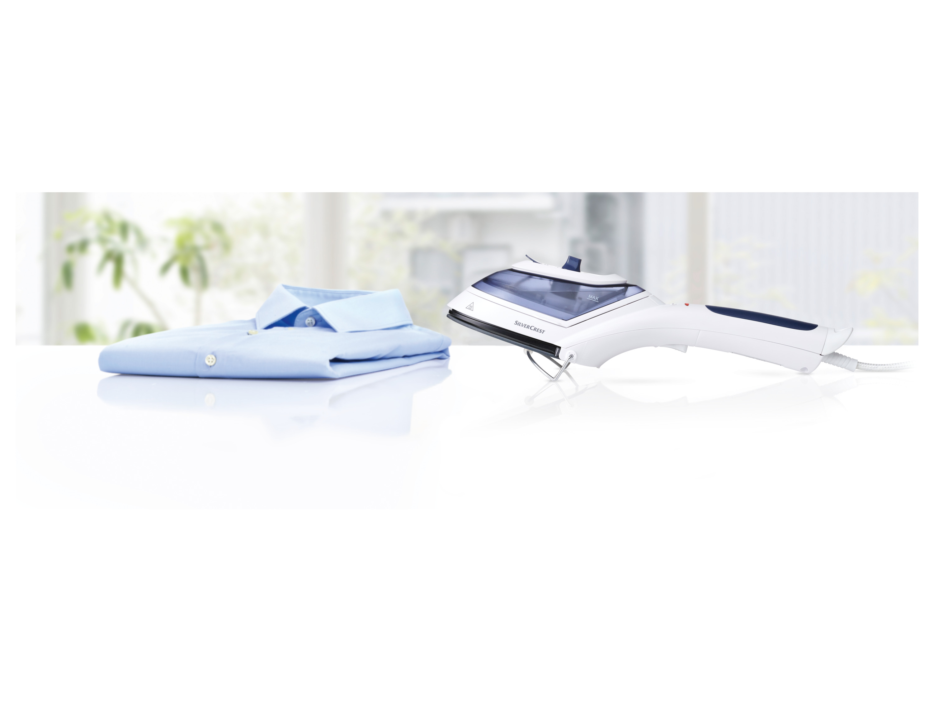 Thumbnail - SILVERCREST® Dampfbürste SDRB 1000 B1 /SODRB 1000 B1 (weiß/dunkelblau)