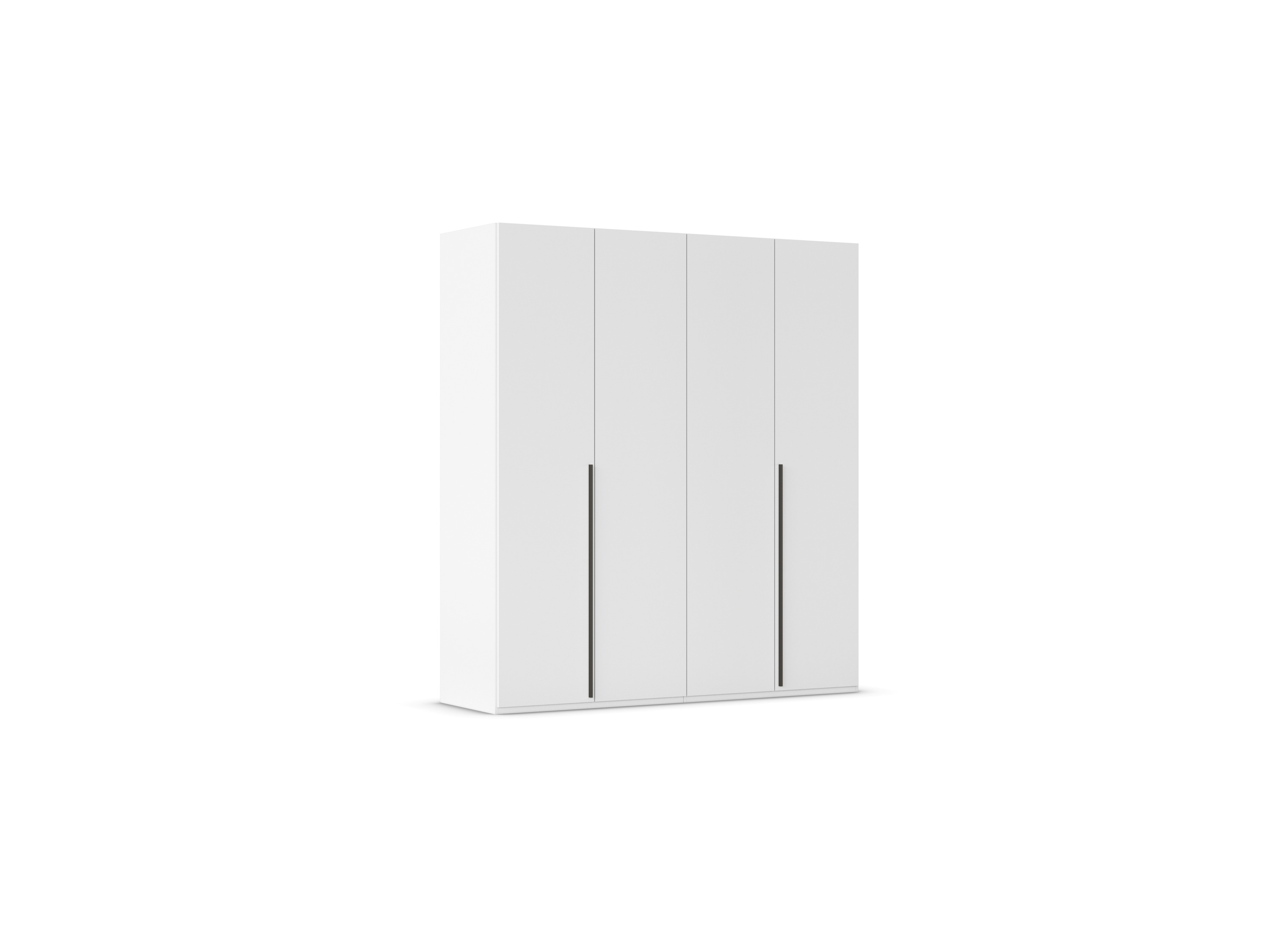 RAUCH ORANGE Montclar Drehtürenschrank (Premium-Zubehör, Weiß, Griffe Grau, Breite 201 cm / Höhe 223 cm)