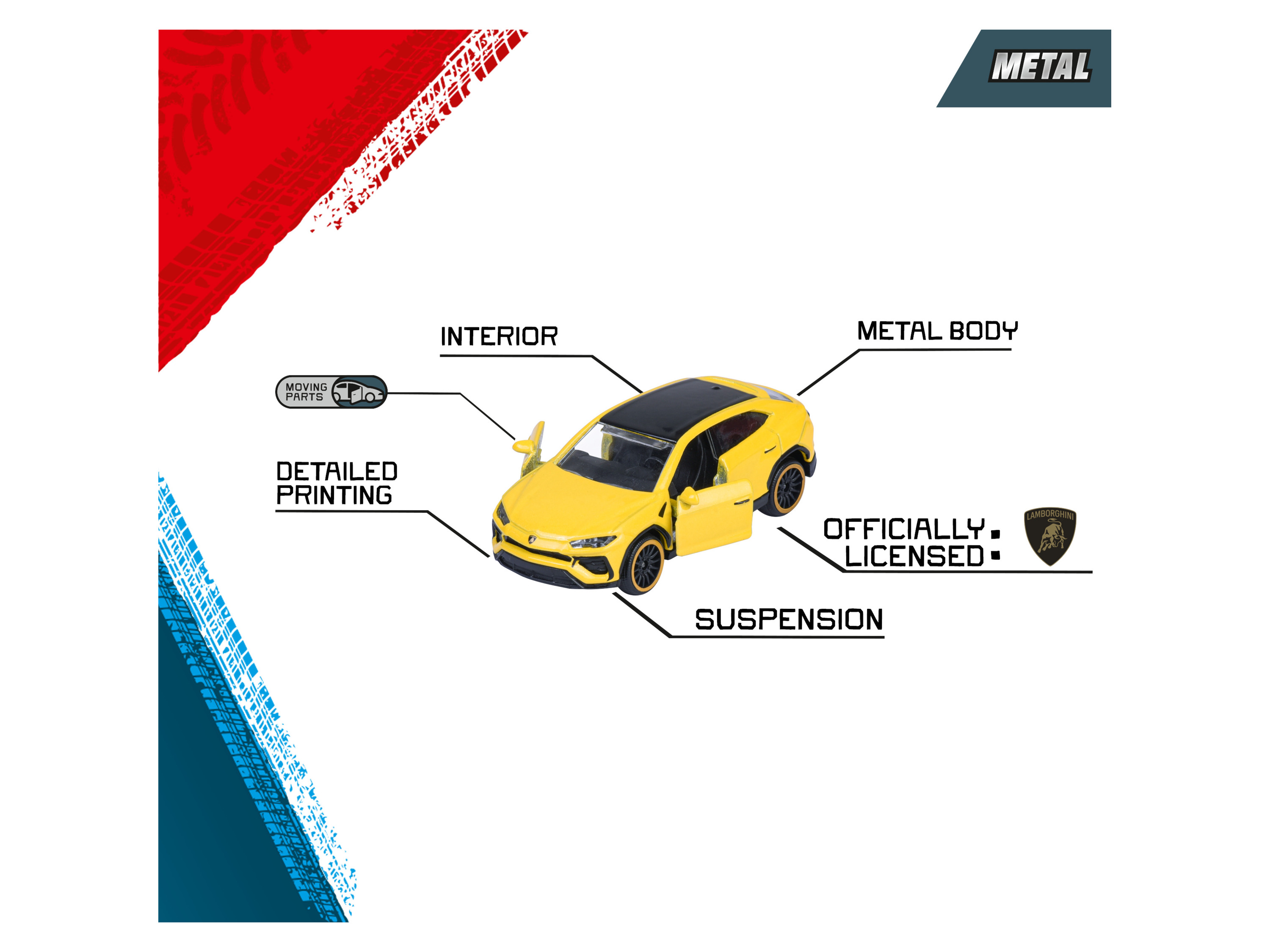 Thumbnail - Majorette Spielzeugauto 5 er Geschenkset (Lamborghini)