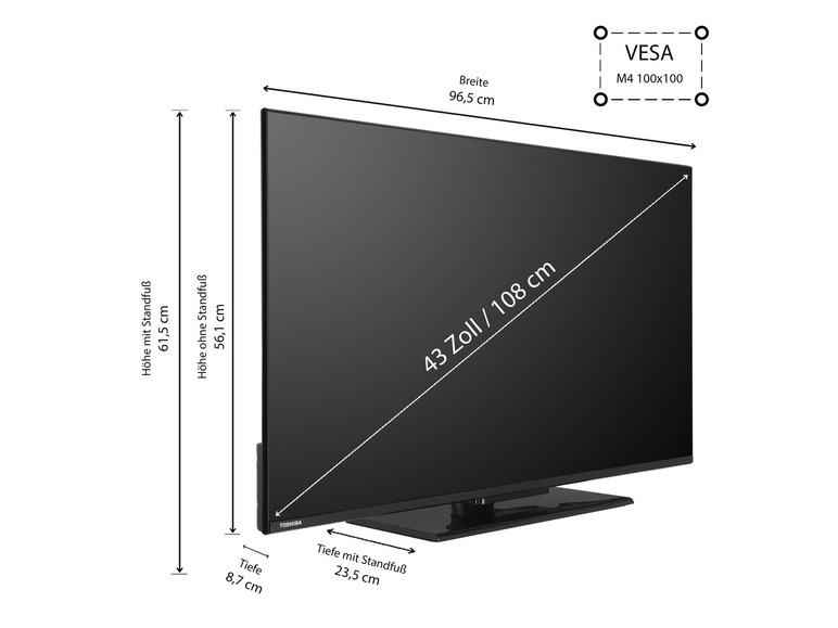 Gehe zu Vollbildansicht: TOSHIBA Fernseher »UV3463DAW« VIDAA Smart TV 4K UHD - Bild 15
