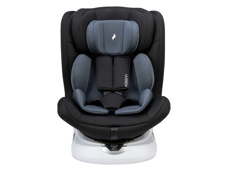 Ein schwarzer Autositz der Marke Uosuo