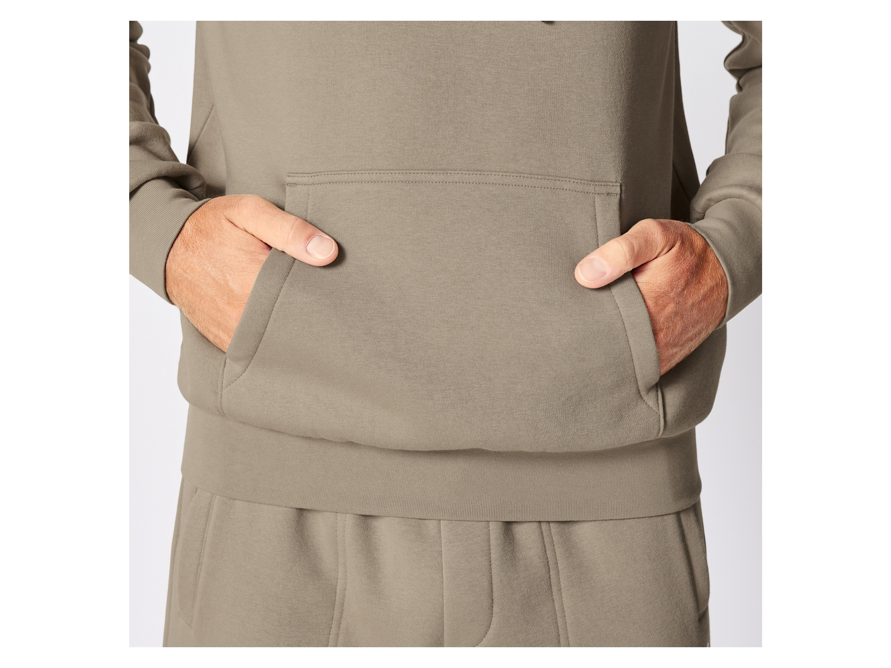 Thumbnail - LIVERGY® Herren Sweathoodie (Sand, XL (56/58))