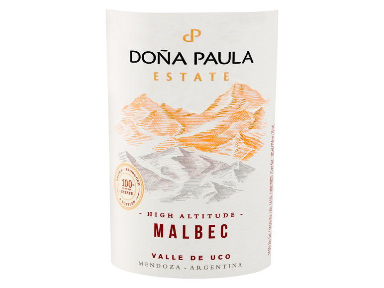Dona Paula Estate Mendoza Malbec trocken vegan, 2019 Rotwein