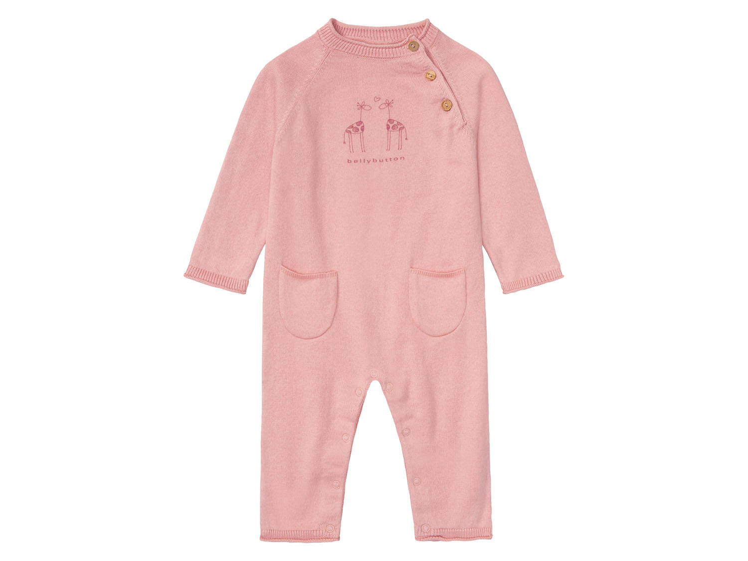 bellybutton Baby Mädchen Jungen Strickoverall (Rosa, 74) | 04055592647856