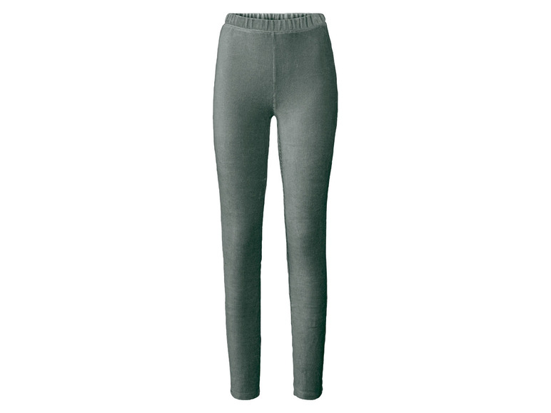 Dunkelgrüne Leggings für Damen.
