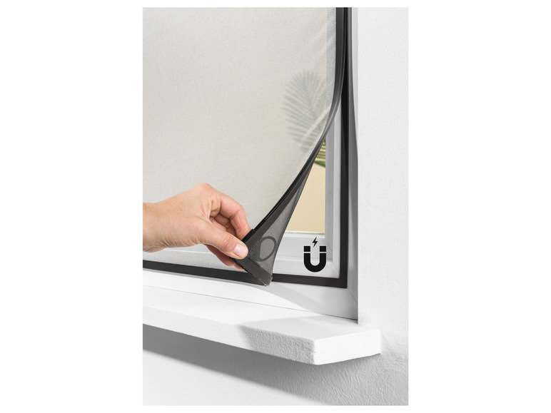 Gehe zu Vollbildansicht: LIVARNO home Insektenschutzfenster, magnetisch, 110 x 130 cm mit Blend- und Sonnenschutz - Bild 7