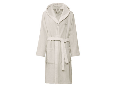 Barbara Becker - Unisex Bademantel, aus reiner Baumwolle (creme, L)