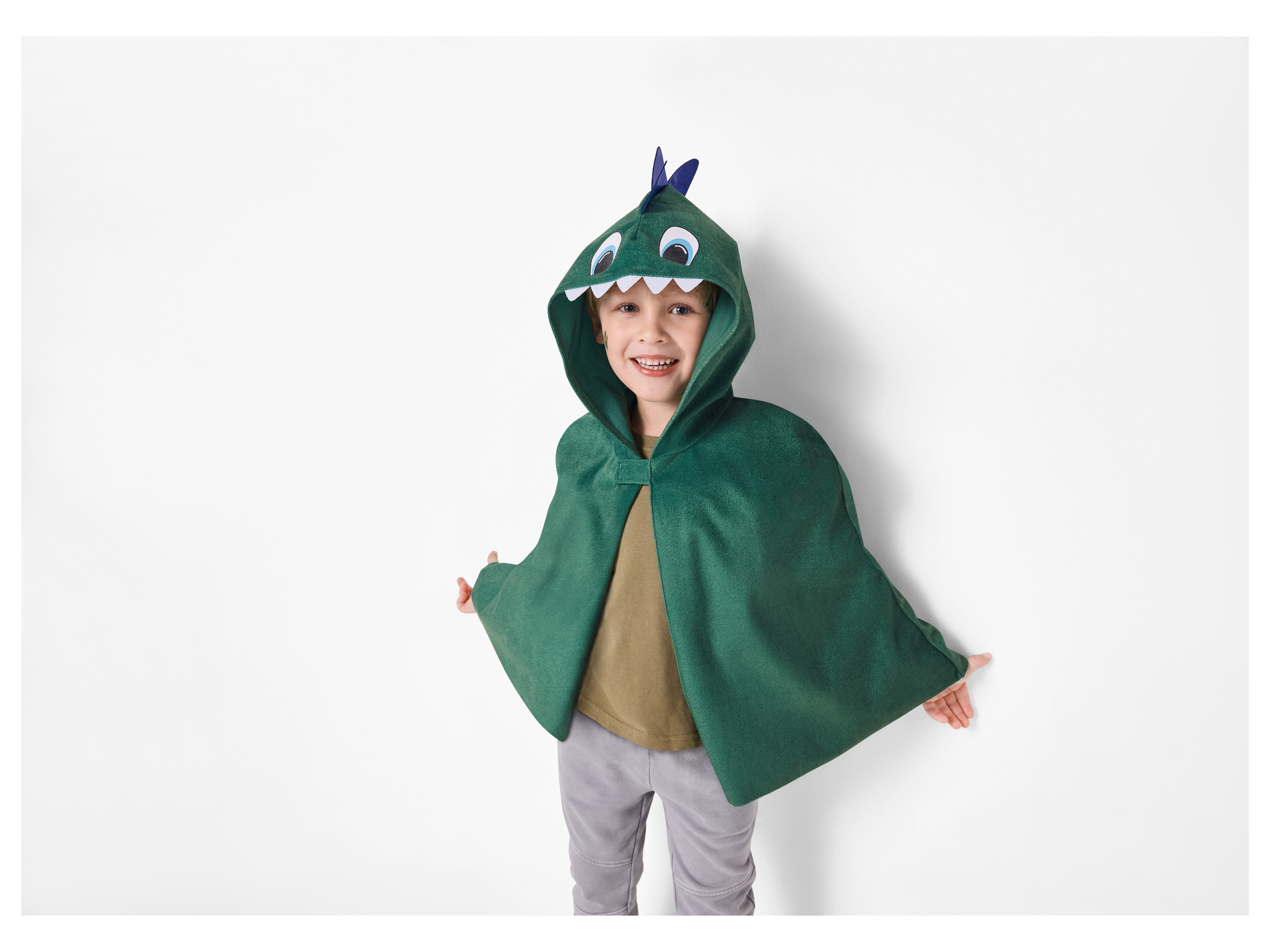 Kleinkinder Mädchen Jungen Umhang Kostüm Plüsch (Drache, 98/110) – Bild 2 von 3