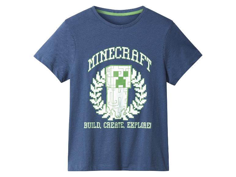 Minecraft Kinder-T-Shirt mit Creeper-Motiv.