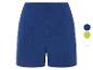Blaue Stoffshorts, in verschiedenen Farben erhältlich.
