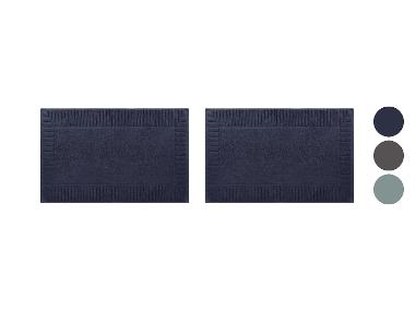 LIVARNO® Frottier-Duschvorleger, 2 Stück