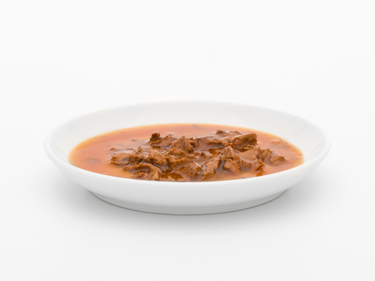 Gehe zu Vollbildansicht: FELIX Soup Geschmacksvielfalt vom Land mit Rind, Huhn, Lamm Katzennassfutter (8 x 6 Beutel à 48g) - Bild 4