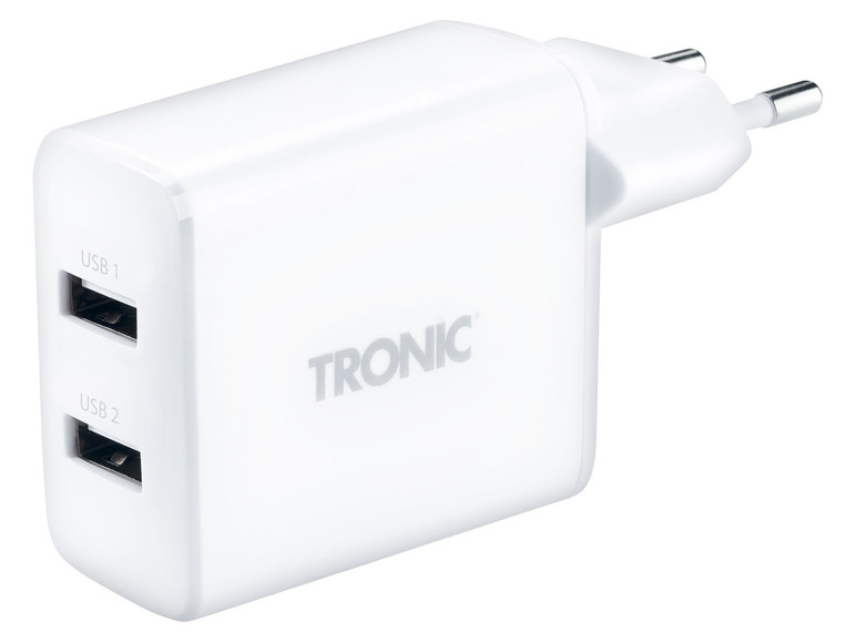 Gehe zu Vollbildansicht: TRONIC Wandladegerät mit 2 USB-A-Ausgängen - Bild 2