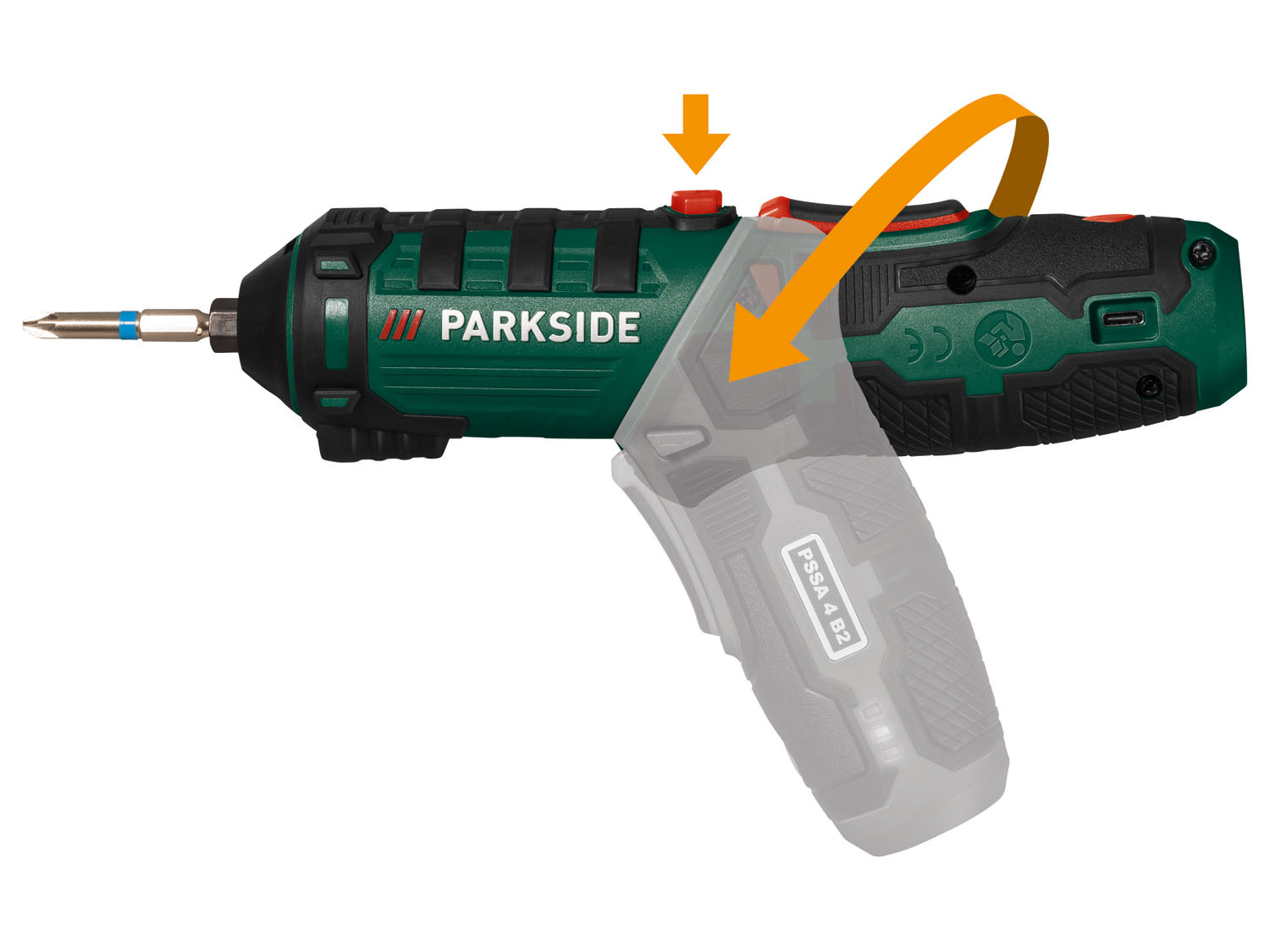 PARKSIDE® 4 V Akku-Stabschrauber »PSSA 4 B2« mit Bitse…