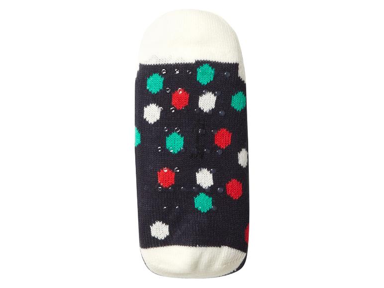 Rutschfeste Socke mit bunten Punkten
