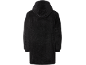 Schwarzer Plüsch-Hoodie-Decke, Rückansicht