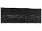 Nahaufnahme eines Sägeblatts mit Text und Symbolen für Holzschnitt, 240 mm und 19 Zähne pro Zoll.