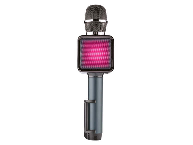 SILVERCREST® Bluetooth®-Karaoke-Mikrofon, mit Soundeffekten Licht- und