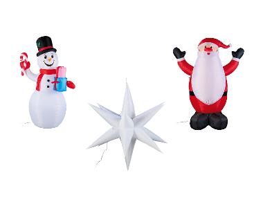 LIVARNO home Selbstaufblasende LED-Weihnachtsfiguren XXL