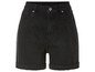 Schwarze Denim Shorts mit hoher Taille