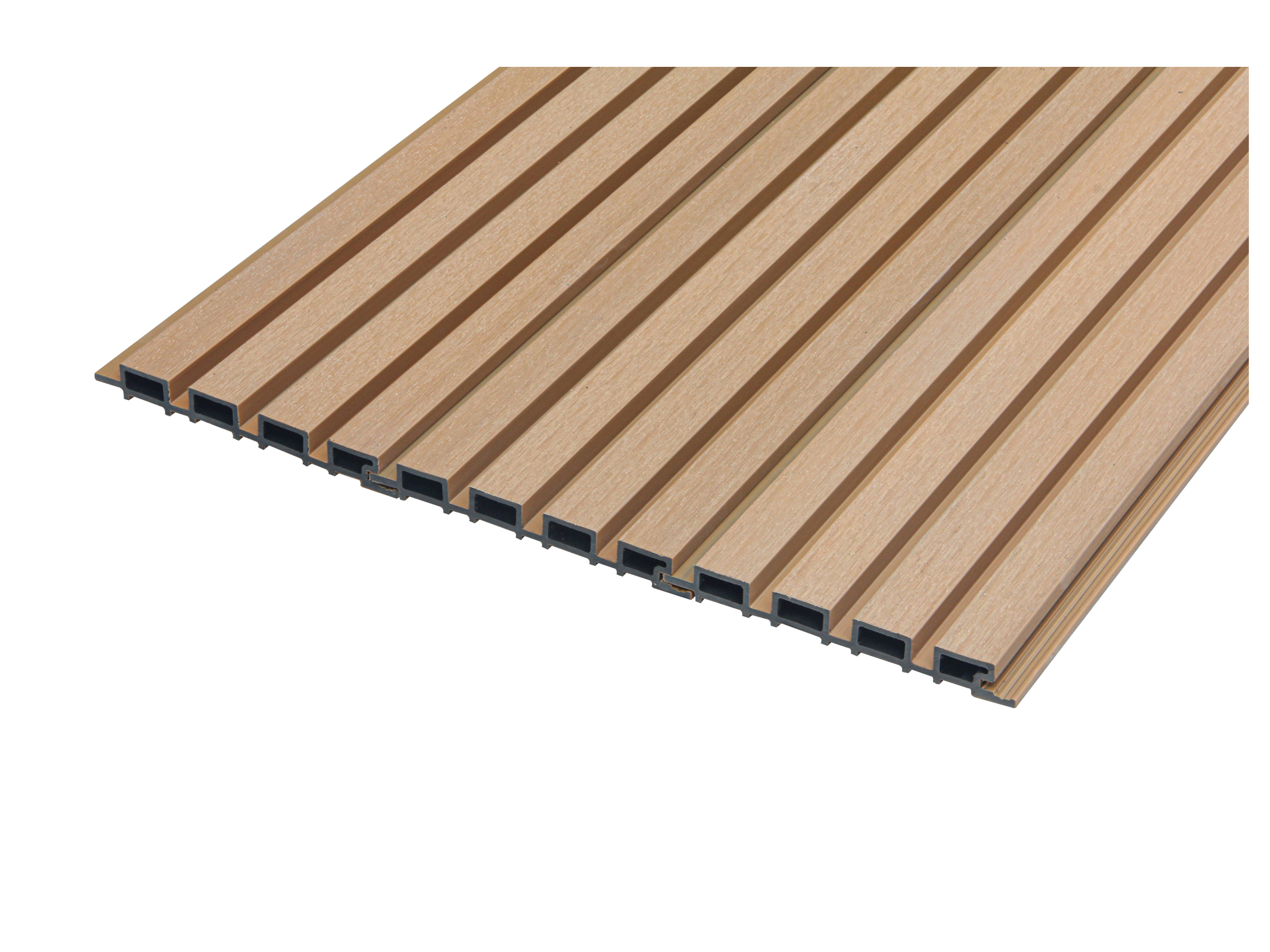 HOME DELUXE WPC Fassadenverkleidung DUVAR (2m², Teak) – Bild 3 von 4