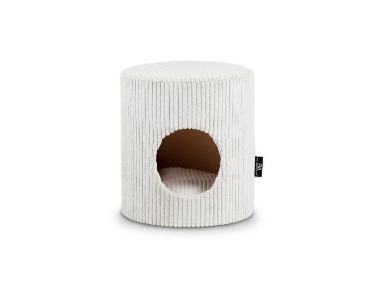 Rohrscheider Katzenhöhle, Cord-Optik, hellbeige.