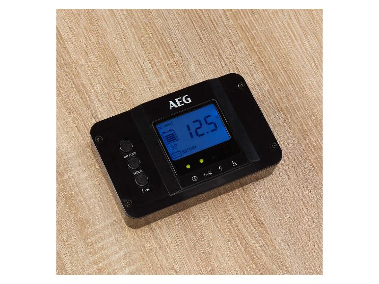 AEG Laderegler: digitales Display, Batterieüberwachung.