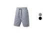 Graue Jogging Shorts mit Kordelzug.