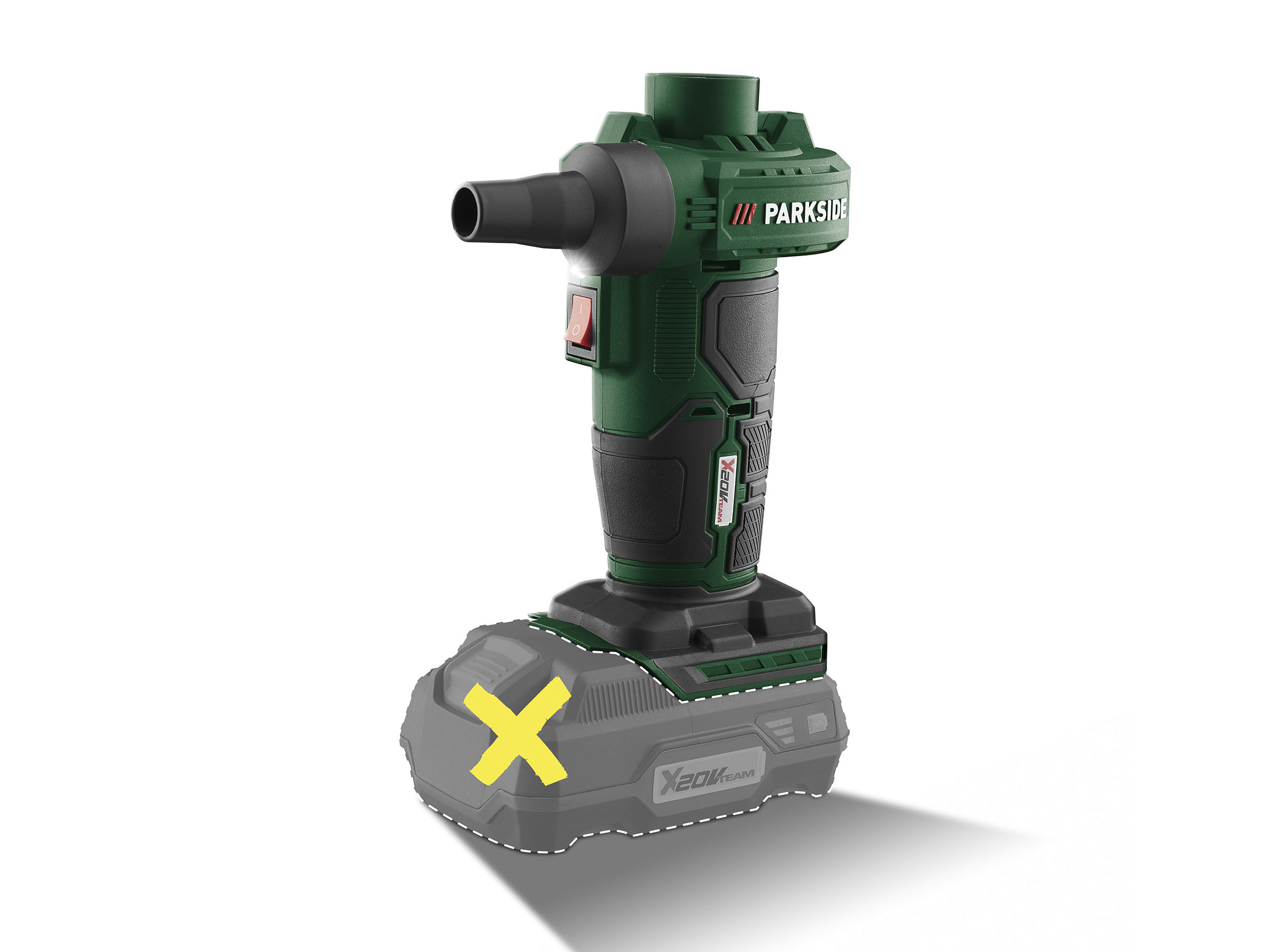 PARKSIDE® 20V Akku-Luftpumpe / Akku-Kompressor (ohne Akku und Ladegerät) PALP20-Li C3 / PAK 20-Li C3 (Akku-Luftpumpe) | 04334036092132
