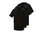 Dreierpack schwarze Kurzarm-T-Shirts