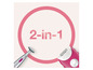 Ein rosa Braun 2-in-1 Epilierer und Trimmer.