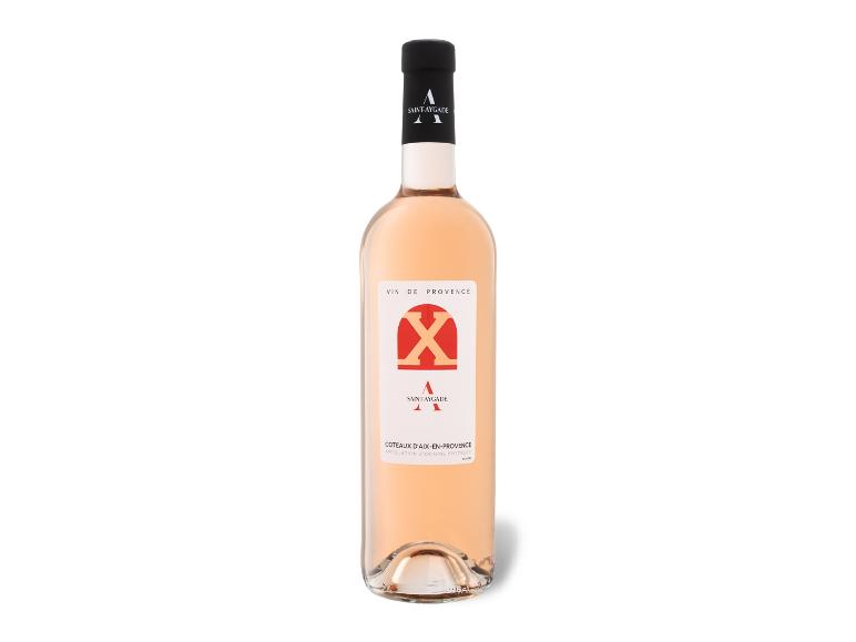 Eine Flasche Roséwein mit einem Etikett, auf dem „Vin de Provence“ steht.
