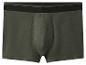 Grüne Herren-Boxershorts mit schwarzem Gummibund