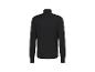 Schwarzes Langarmshirt für Herren mit Stehkragen