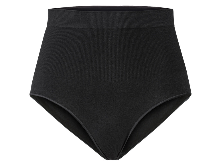 Schwarze nahtlose High-Waist-Slip.