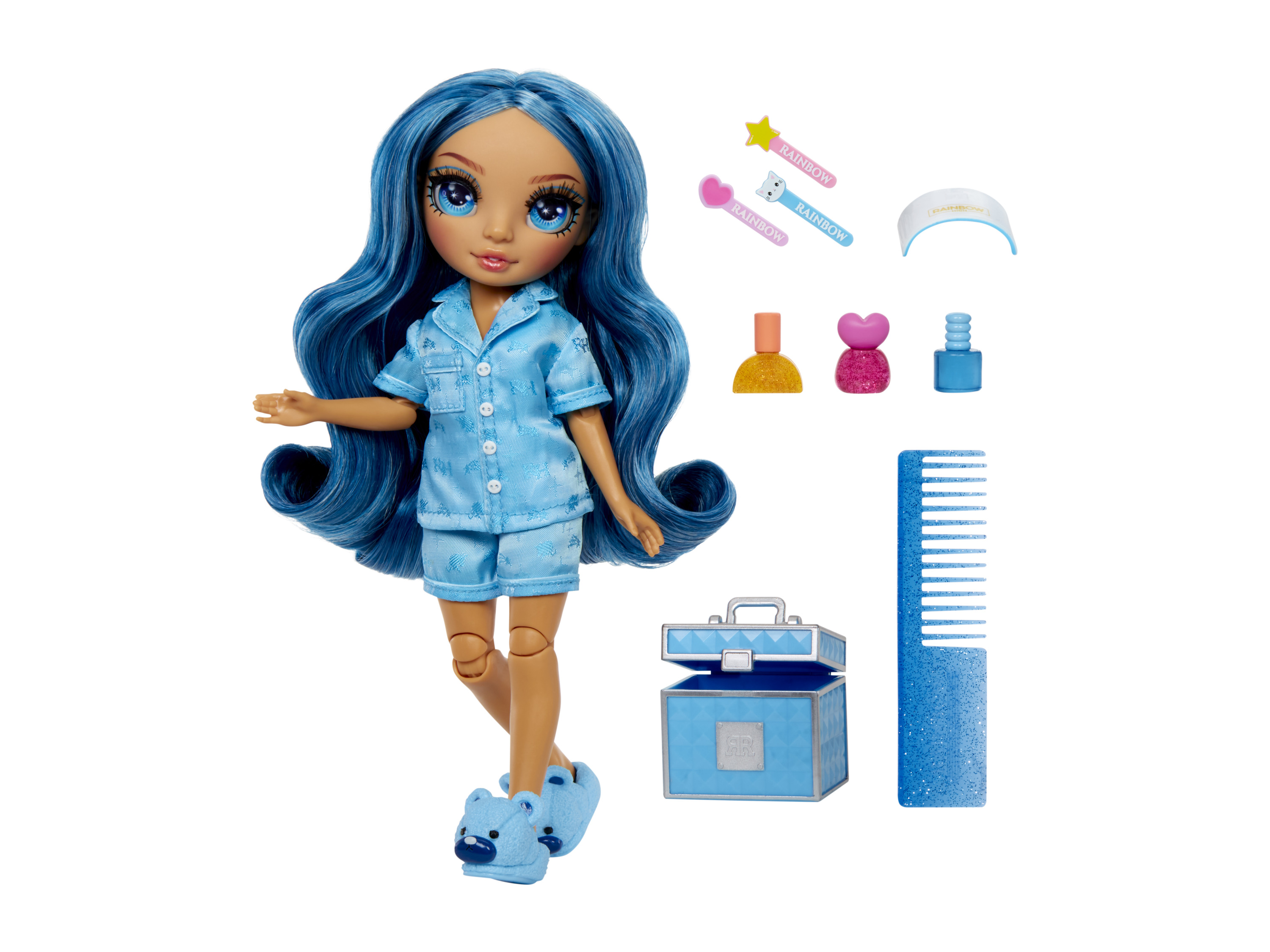 Thumbnail - Rainbow High PJ Party Fashion Doll (Skyler (Blue))