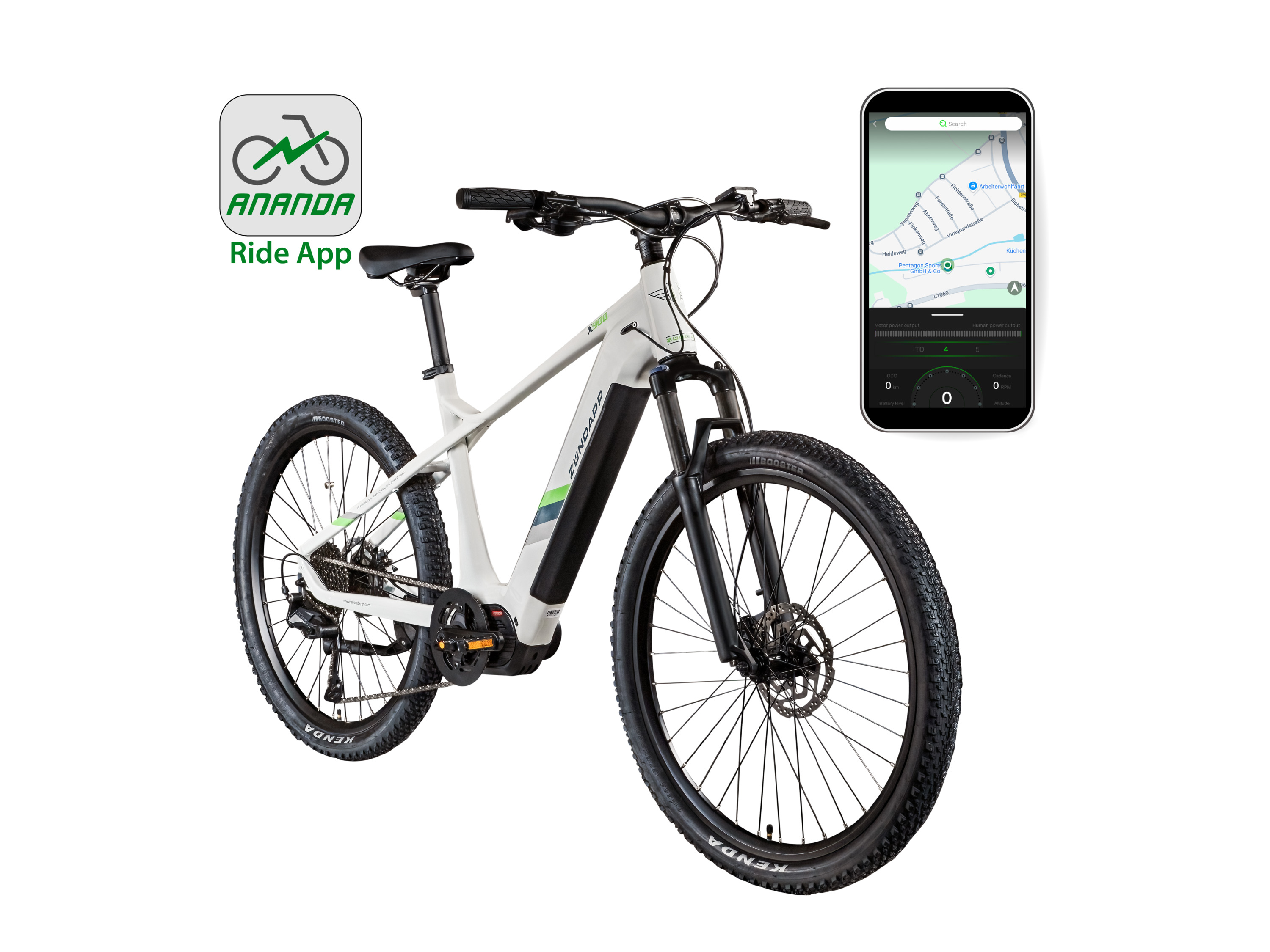 Zündapp E-Bike Mountainbike X900, 10 Gang Shimano Cues U6020 SGS Schaltwerk, Kettenschaltung, Mittelmotor, 733 Wh, Pedelec, Elektrofahrrad für Damen und Herren, – Bild 3 von 4