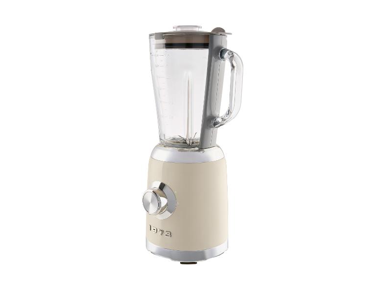 SILVERCREST Standmixer Kunststoff 1,75L Chrom im beigen Retro-Design