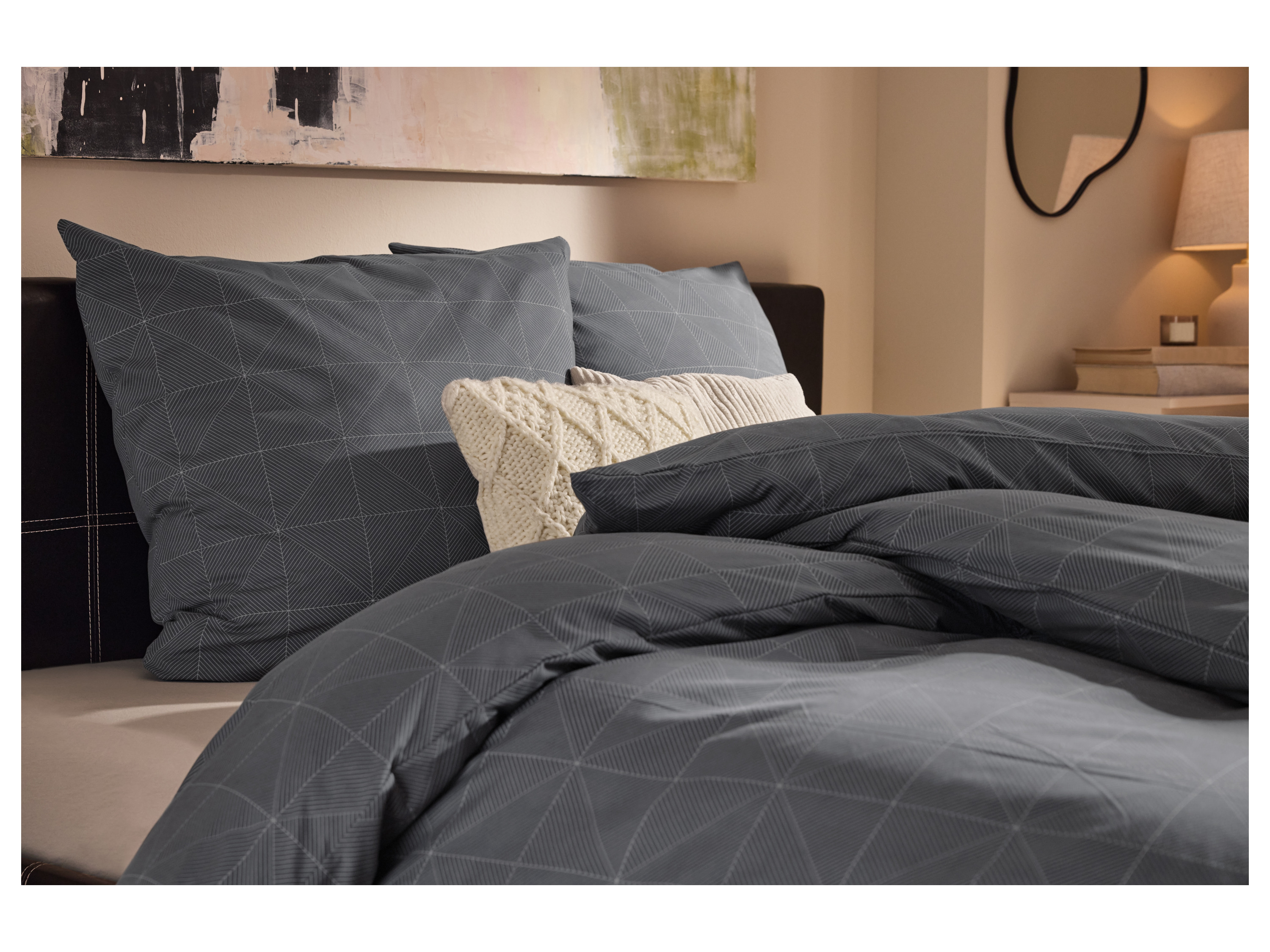 Thumbnail - LIVARNO® Jersey-Spannbettlaken, 90-100 x 200 cm (Grau)