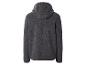 Grauer Fleece-Hoodie, Rückansicht