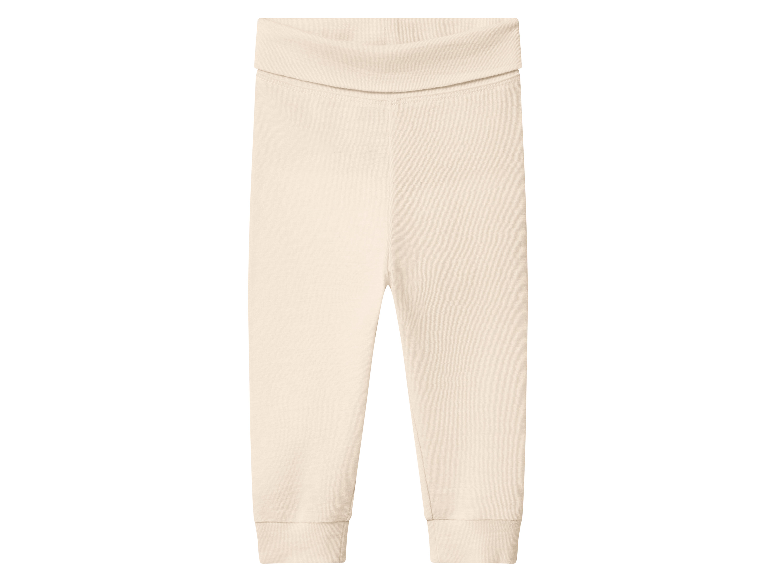 LUPILU® Premium Baby Jogginghose Wolle/Seide (Beige, 50/56)