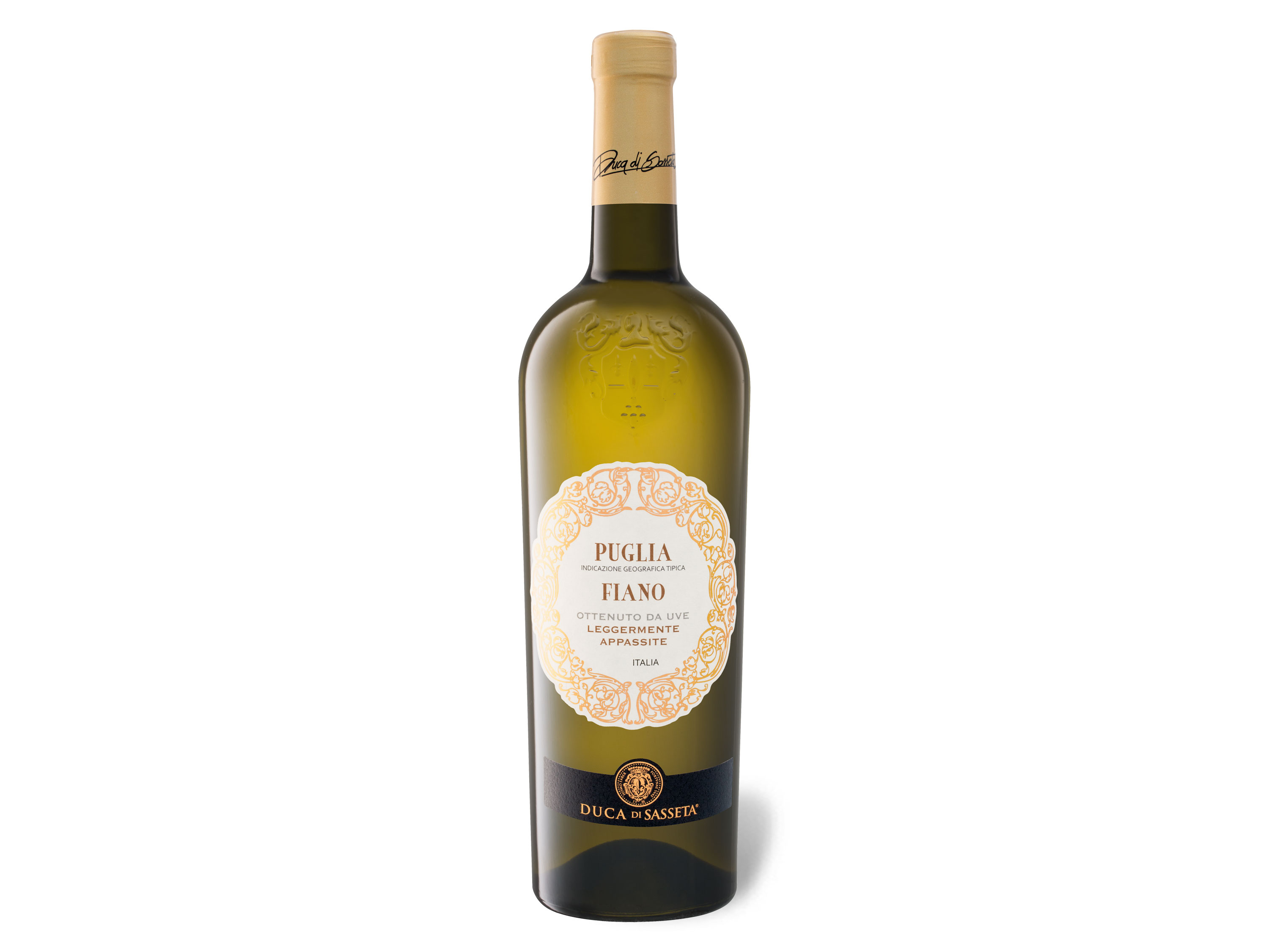 Duca di Sasseta Fiano da uve leggermente Appassite Puglia IGT halbtrocken, Weißwein 2022 Wein & Spirituosen Lidl DE