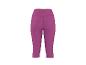 Fuchsiafarbene Damen-Sport-Capri-Leggings mit hoher Taille und Nahtdetails.