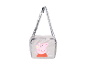 Graue Peppa Pig Umhängetasche für Kinder.