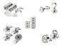 Magnetische Haken, Clips und runde Magnete.